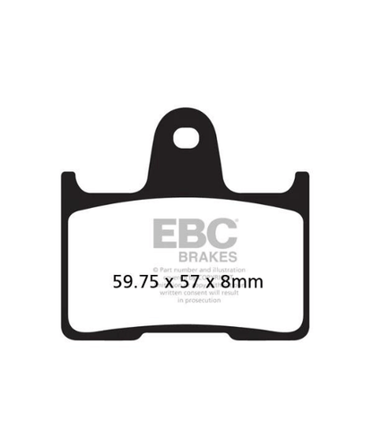 EBC Brake Pads - Double H Sintered Brakes - FA254HH