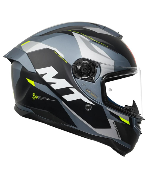 MT Hummer B Nighthawk Helmet - Matt Grey