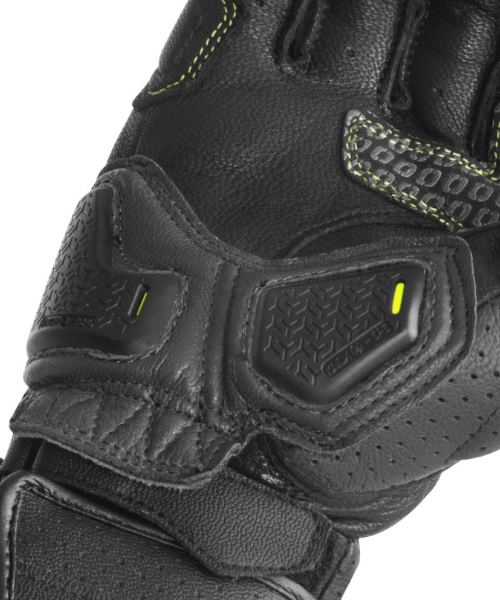 Rynox Storm Evo 3 Riding Gloves - Hi-Viz Green Black