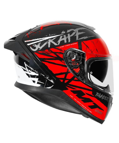 MT Thunder 3 SV Pro Scrape Helmet - Gloss Red