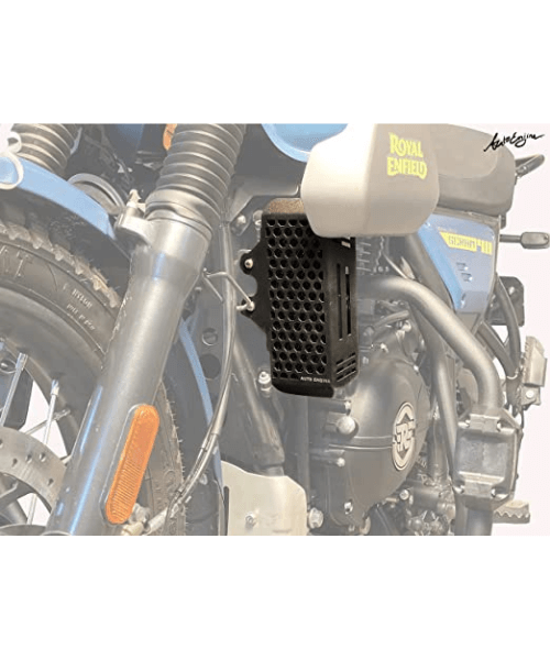 Auto Engina Himalayan Radiator Guard Compatible for Royal Enfield Himalayan Scram,BS3,BS4,BS6 Models - Black