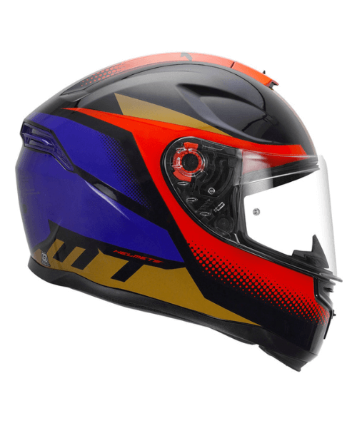 MT Hummer Brick A17 Gloss Helmet - Blue