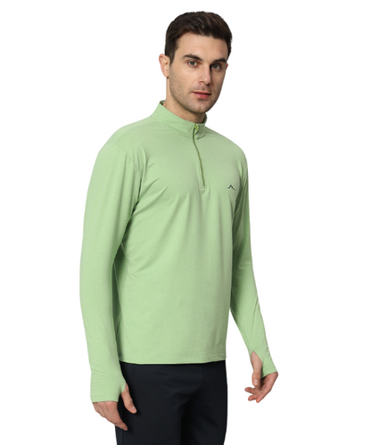 Reccy Men's Nomadic Full Sleeves T Shirt - Green Tea