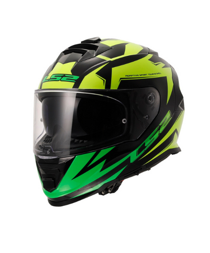 LS2 FF800 Storm II Atomik Helmet - Hi Viz Yellow Shadow