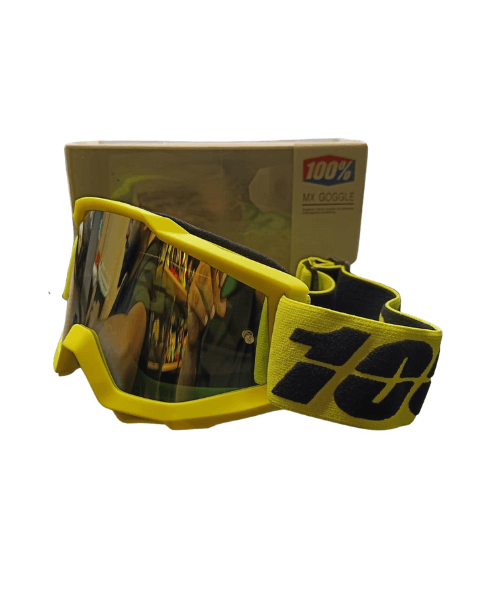 100% The Racecraft Mirror Hi Viz Lens MX Goggle - Hi Viz