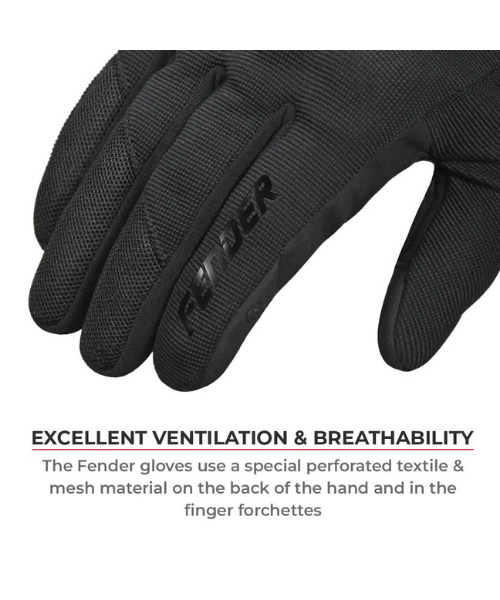 Viaterra Fender Daily Use Motorcycle Gloves - Gray