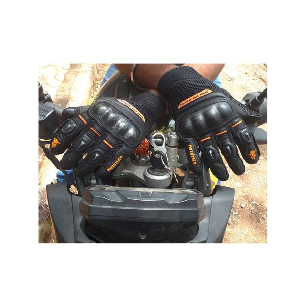 MotoTech Urbane Short Carbon Riding Gloves