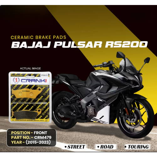 Crank1 Ceramic Brake Pads for Bajaj RS 200