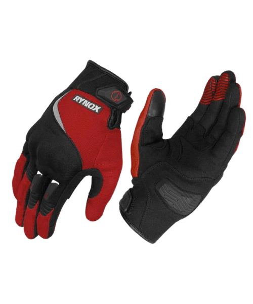 Rynox Helium GT Riding Gloves - Black Red