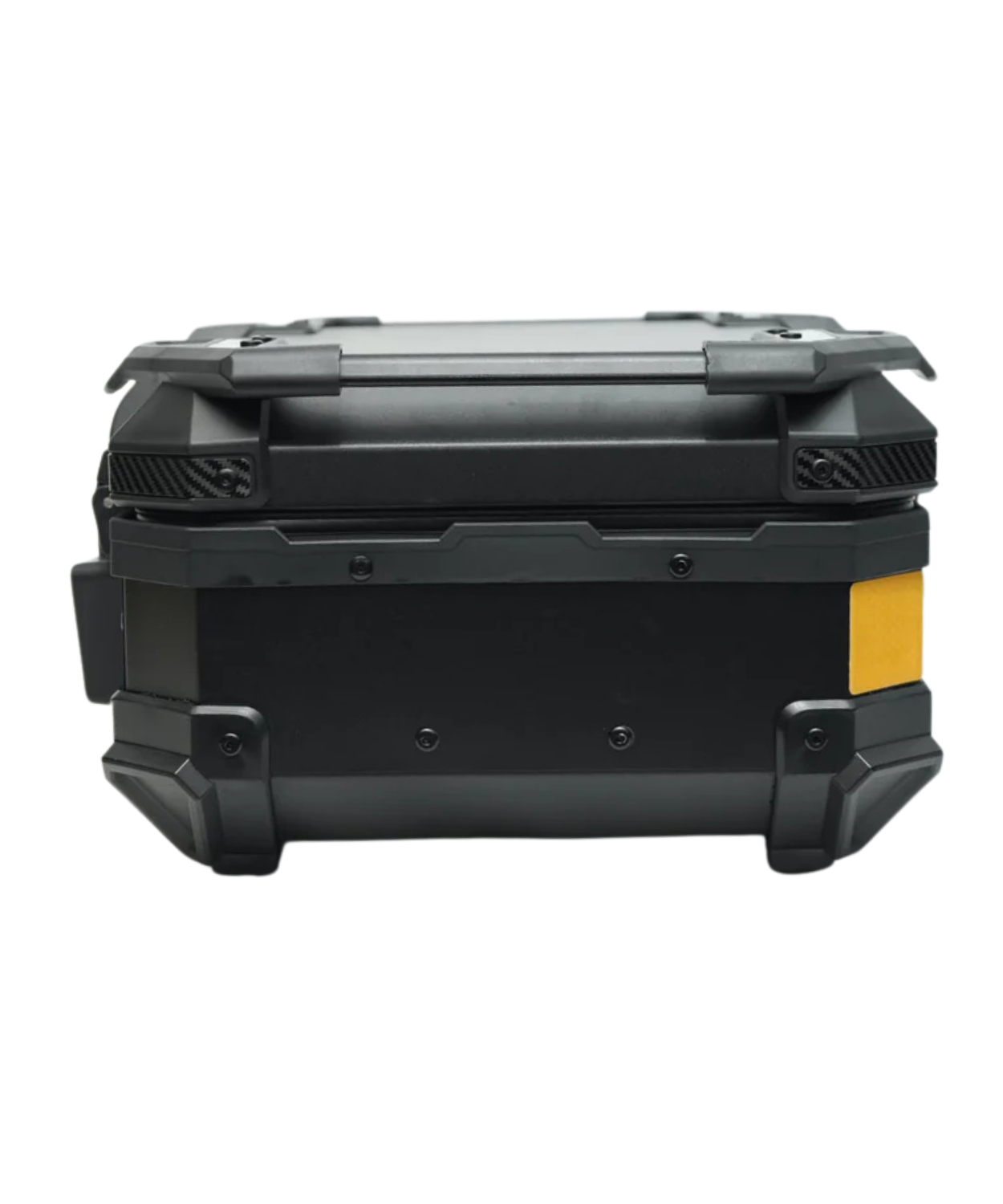 Kolga Bros Aluminium Alloy Carbon Moto Trunk 28L Top Box - Black Yellow - KBMT-05-28