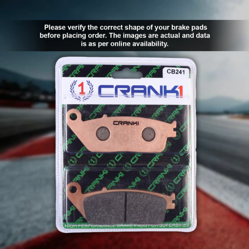 Crank1 Fully Sintered H2 Series Brake Pads for Suzuki GW250 Inazuma