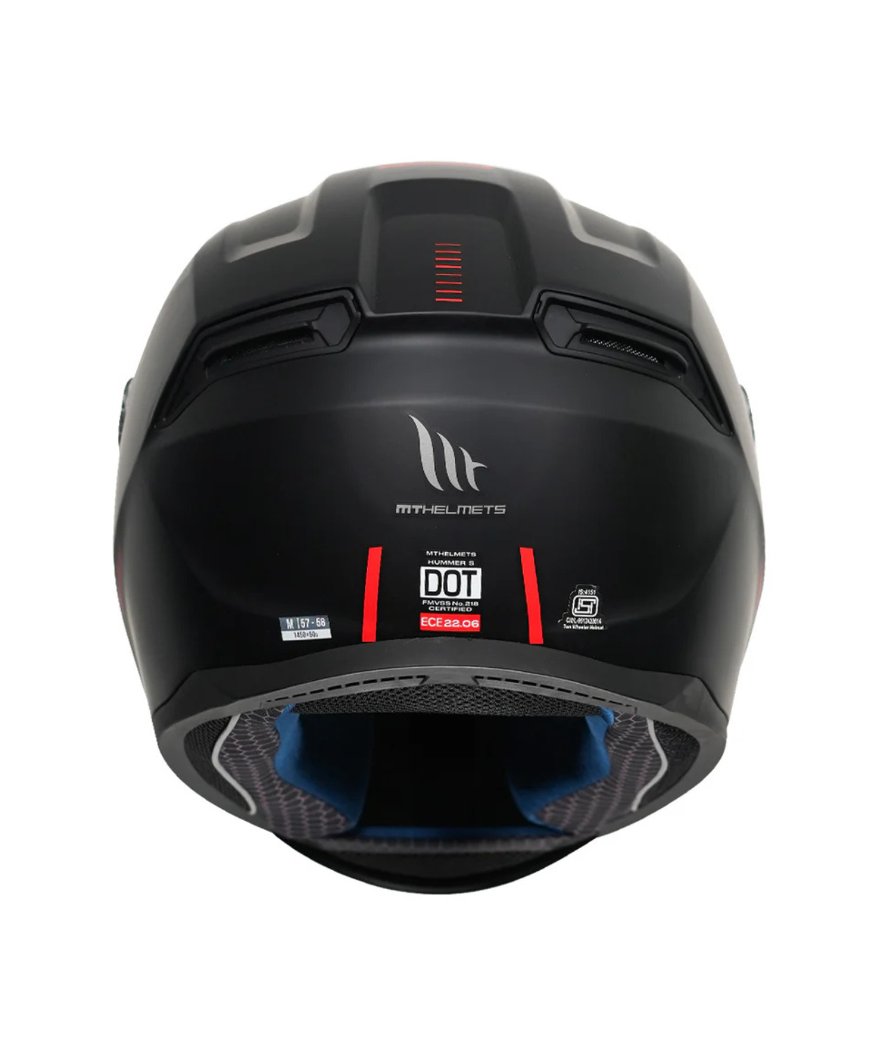MT Hummer B Solid Helmet - Matt Black