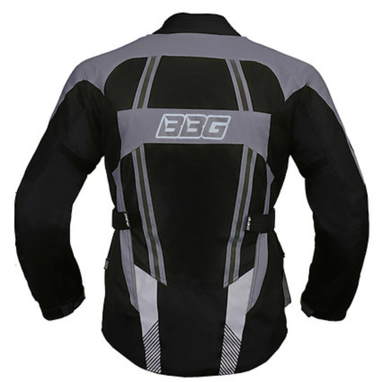 BBG Indiana Adventure Riding Jacket with Chest Guard and Rain Liner - Grey