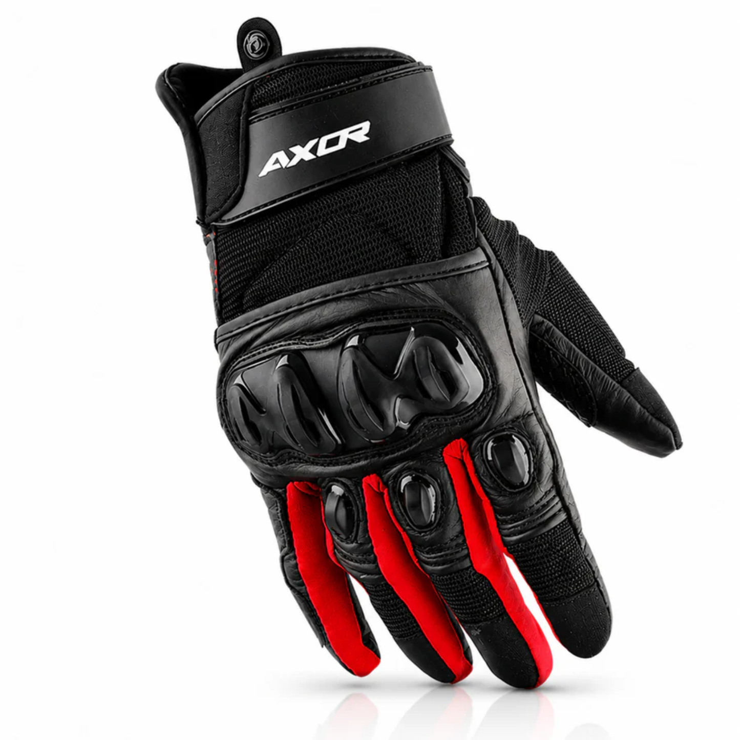 Axor Viper Riding Gloves - Black Red
