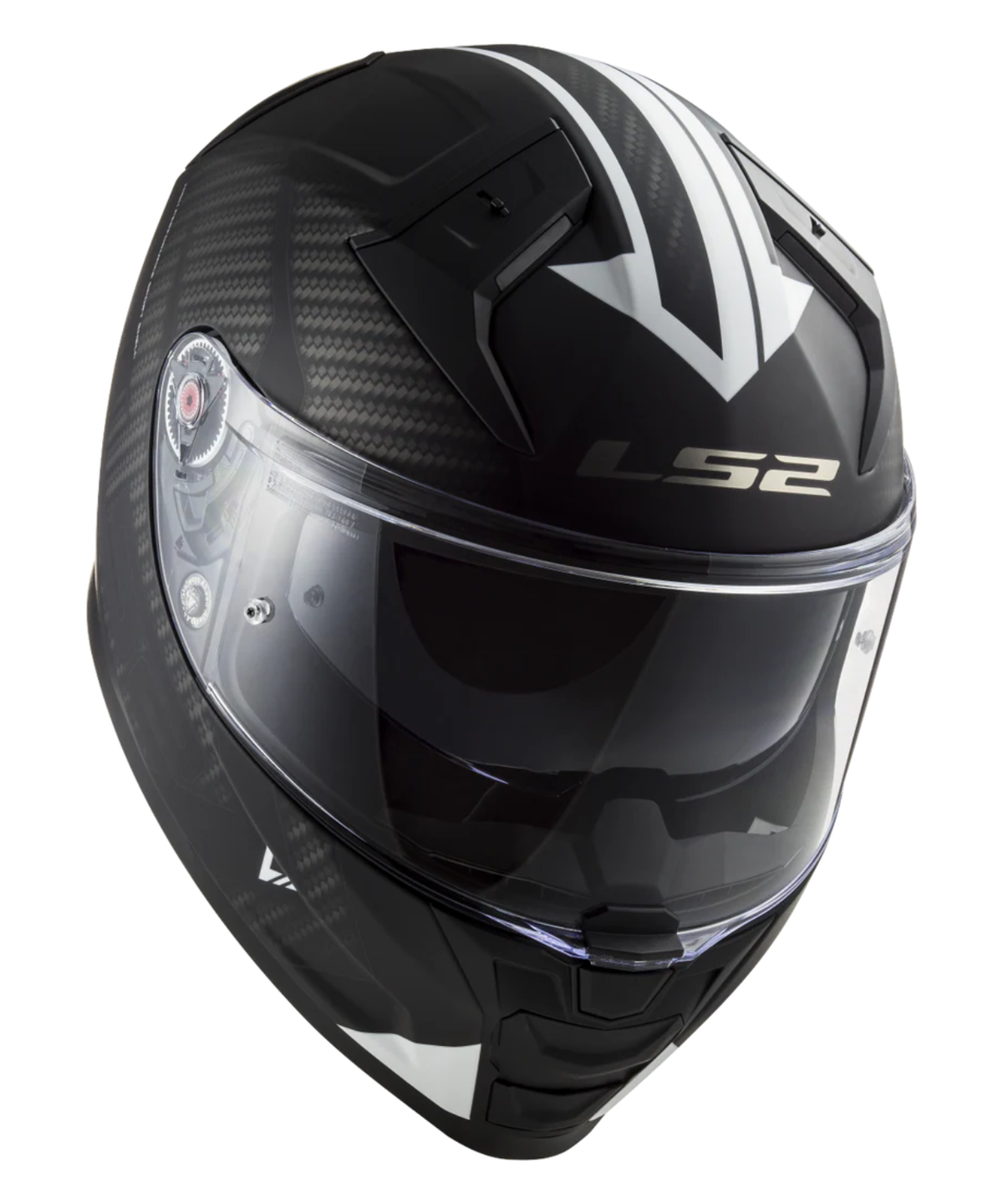 LS2 FF811 Vector II Splitter Helmet - Matt Black White - LS2