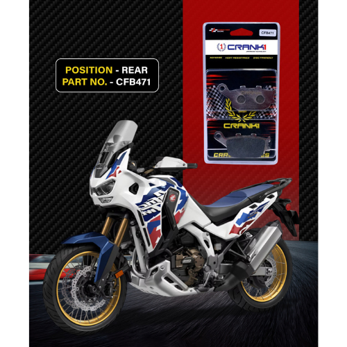 Crank1 Carbon Brake Pads for Honda Africa Twin Adv Sports (2020-2022)