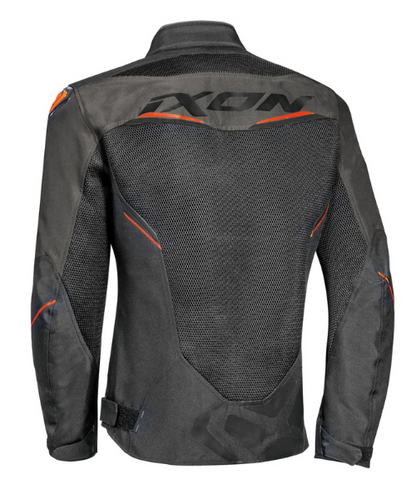 Ixon Draco Riding Jacket - Black Anthracite Orange