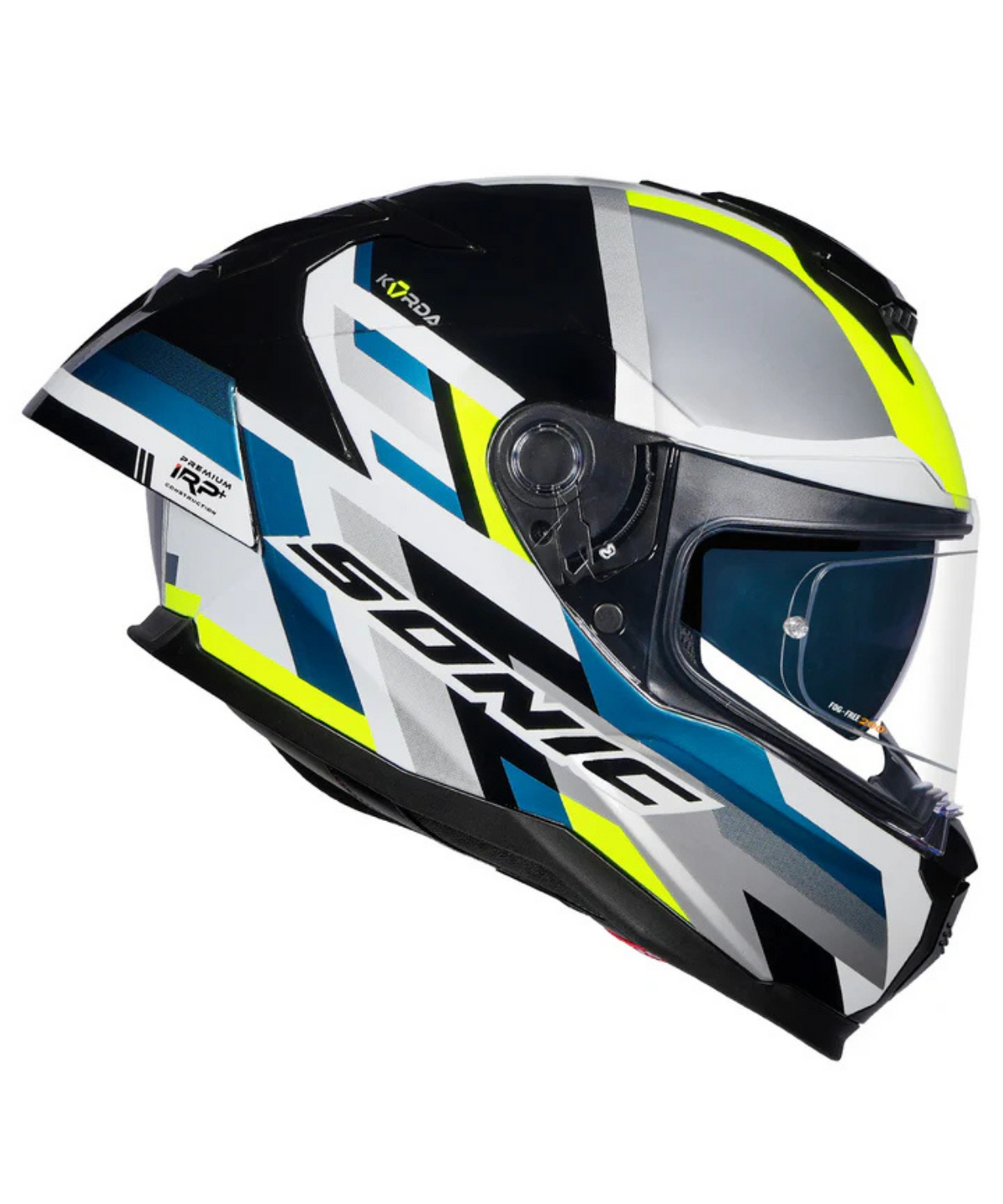 Korda Sonic GP Moze Helmet - Gloss Flourescent Yellow - Korda