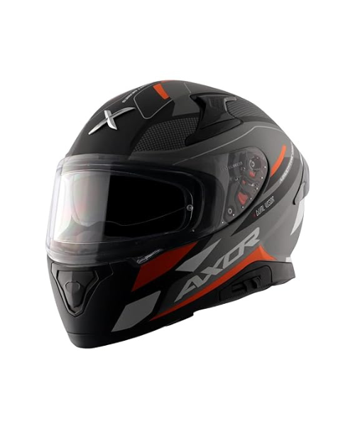 Axor Apex Turbine Helmet - Black Orange Grey