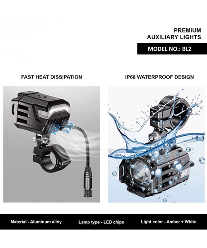 BOBO BL2  Premium 60W LED Auxiliary Lights Dual Colour