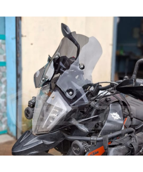 VisorBros Airflow Windscreen for the KTM Adventure 390/250/X - Light Smoke