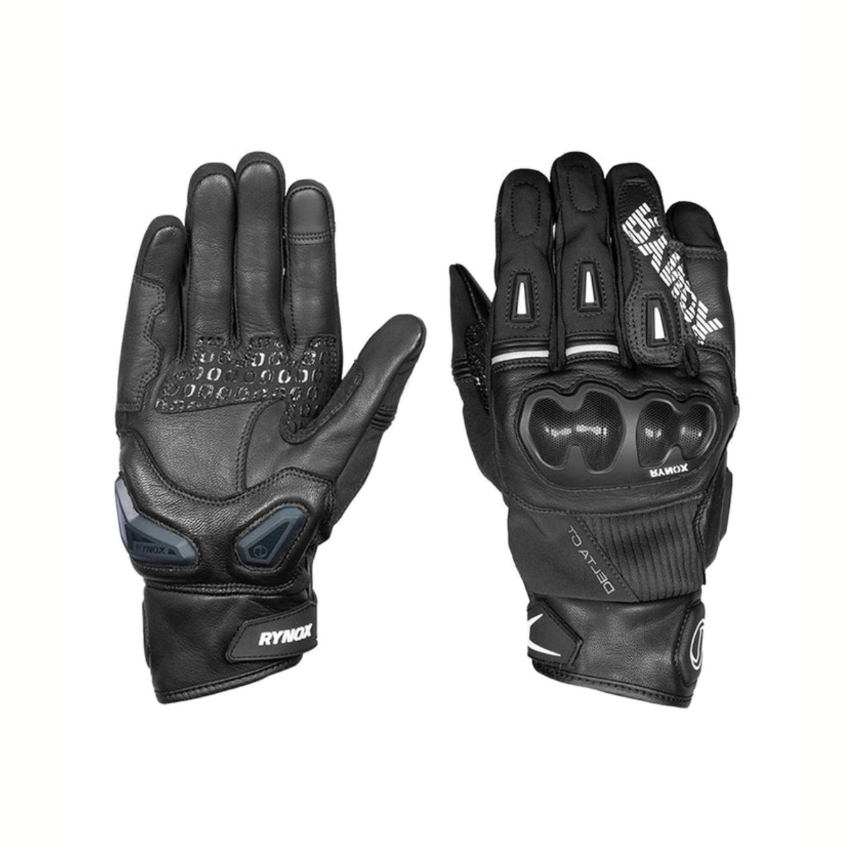 Rynox Delta GT Riding Gloves - Black - Rynox