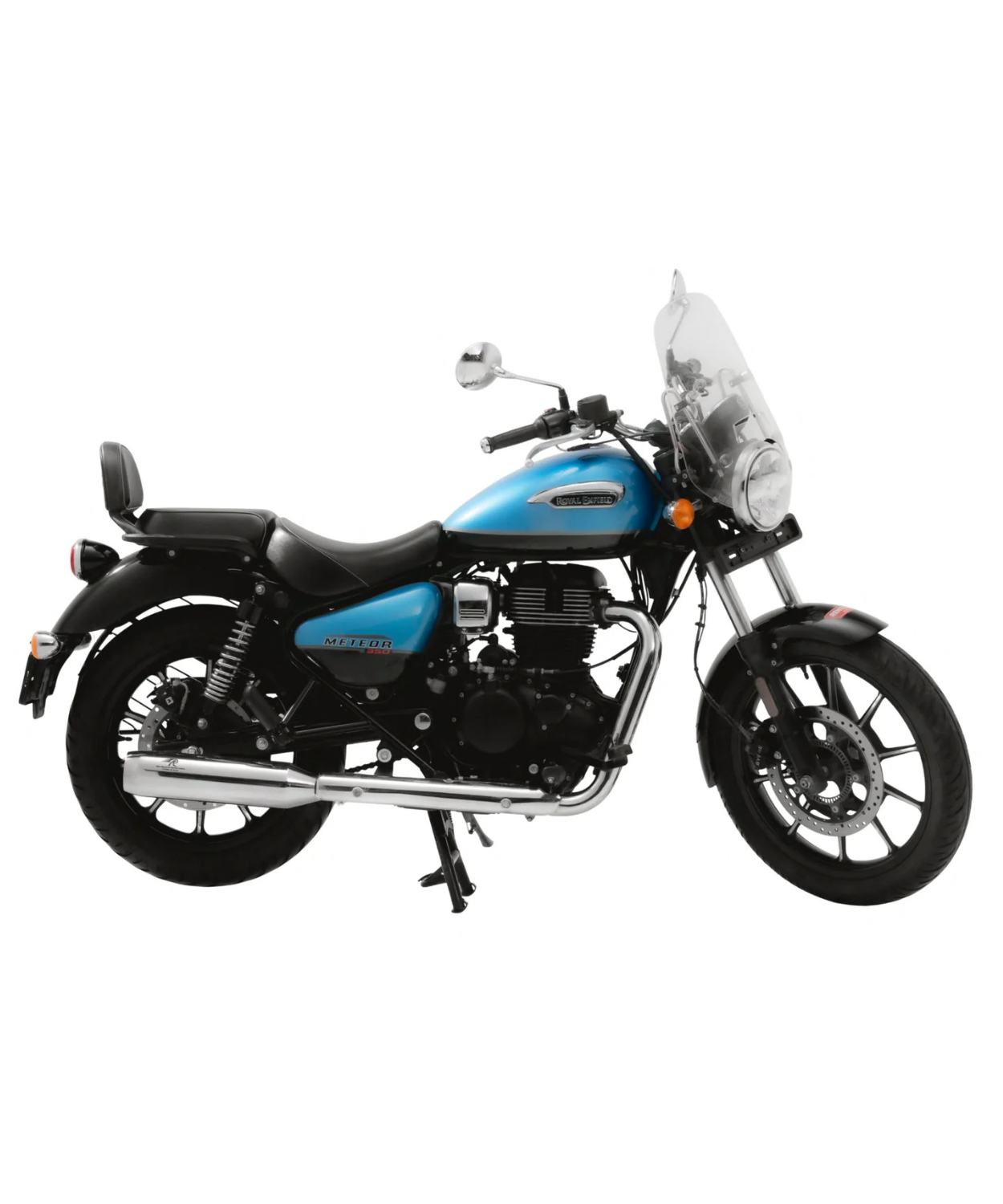 Red Rooster Performance Polestar Pro Exhaust for Royal Enfield Classic Reborn 350 / Meteor 350 / Goan Classic 350 / Bullet 350(2025) - Silver Polish