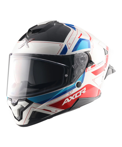 Axor Brutale Ryden Dual Spoiler Helmet - White Red