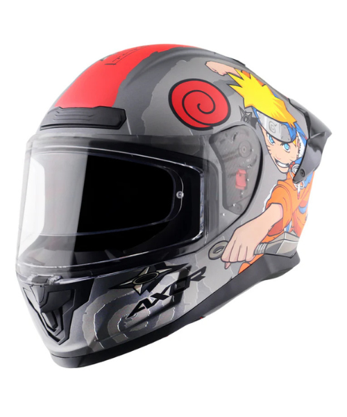 Axor Saber Naruto Helmet - Dull Black Orange