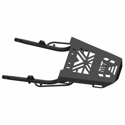 Moto Torque Honda H'ness Back Carrier Top Rack - Black