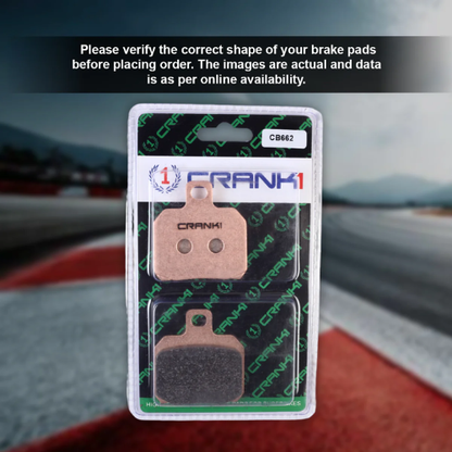 Crank1 Fully Sintered H2 Series Brake Pads for Kawasaki Ninja H2