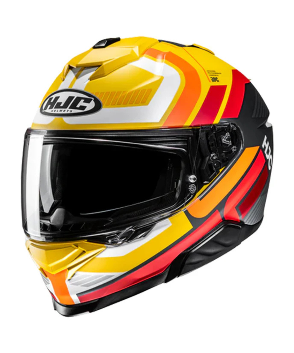 HJC I71 Viz MC3SF Helmet - Yellow Red - HJC