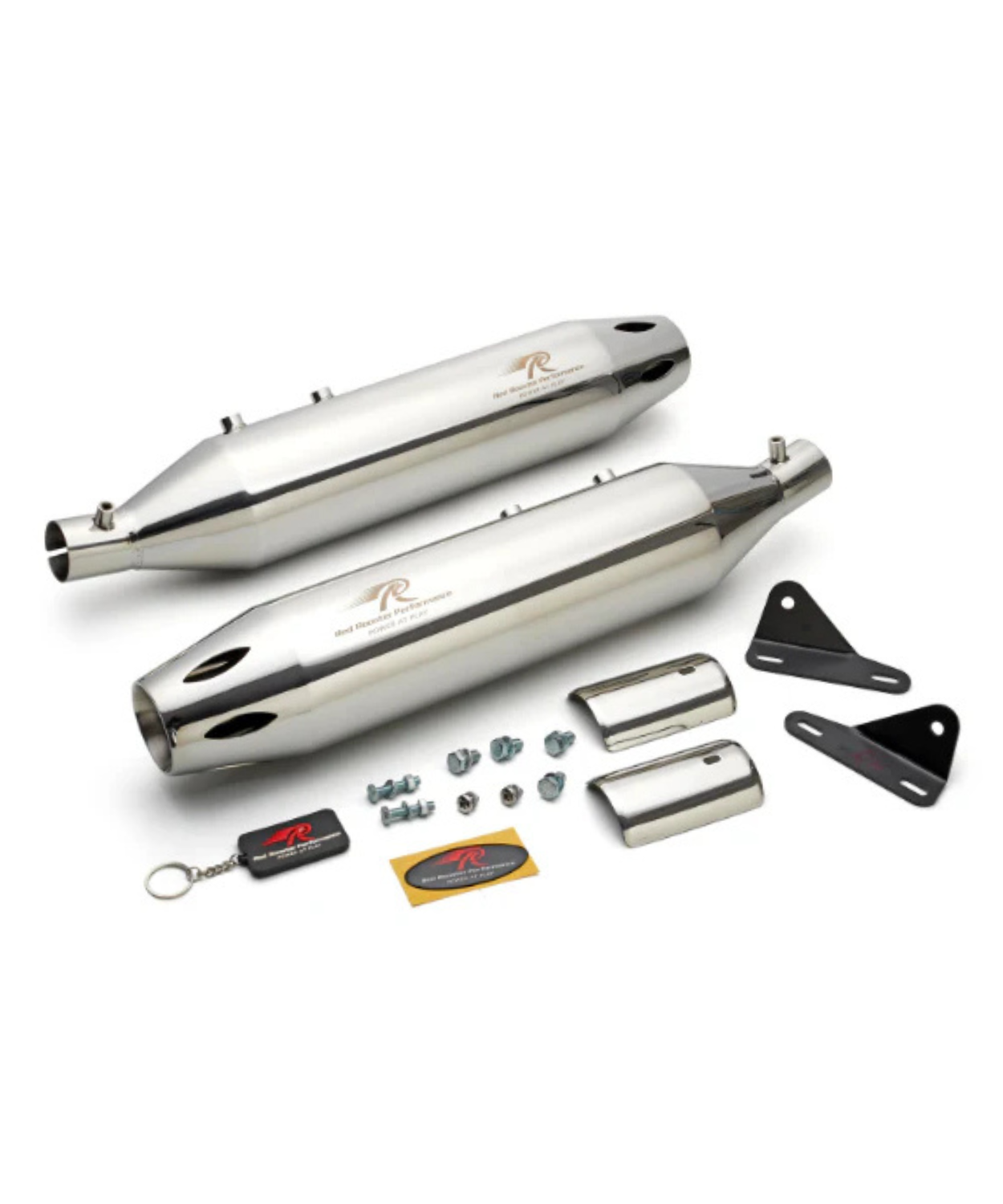Red Rooster Performance Royal Enfield Super Meteor 650 Astral Pro Exhaust - Silver Polish