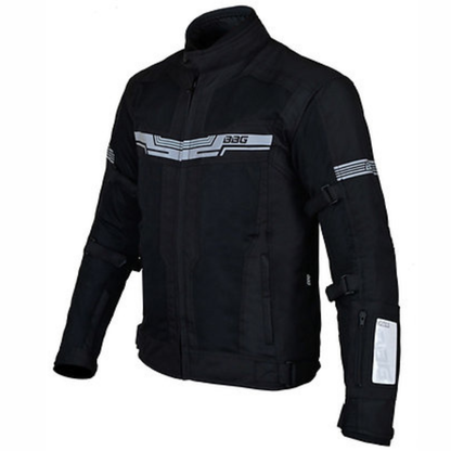 BBG Marshal Motorcycle Riding Jacket without Liner - Black