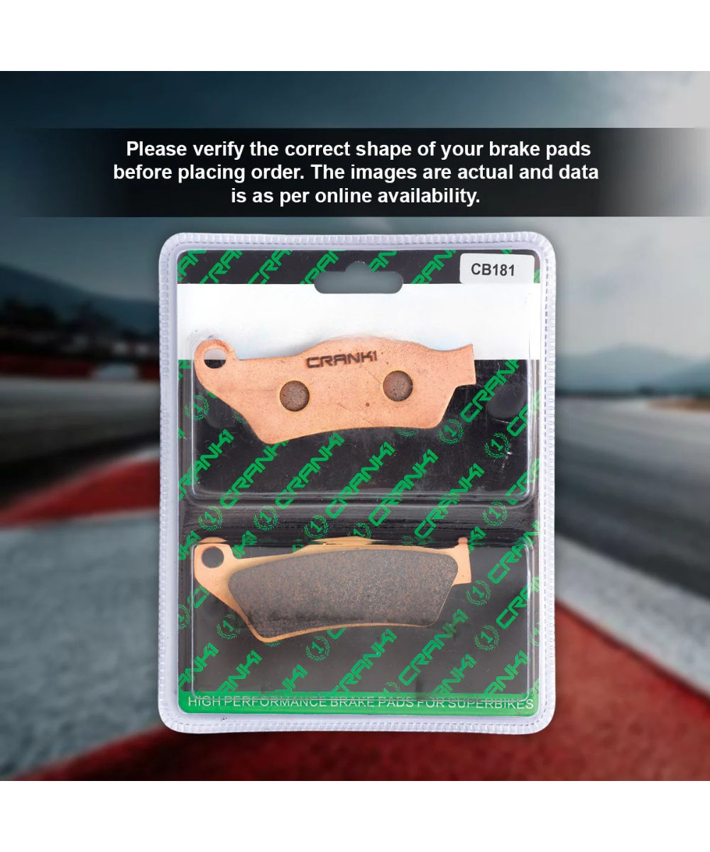 Crank1 Triumph Street Scrambler 900 (2017-2020) Sintered Brake Pads