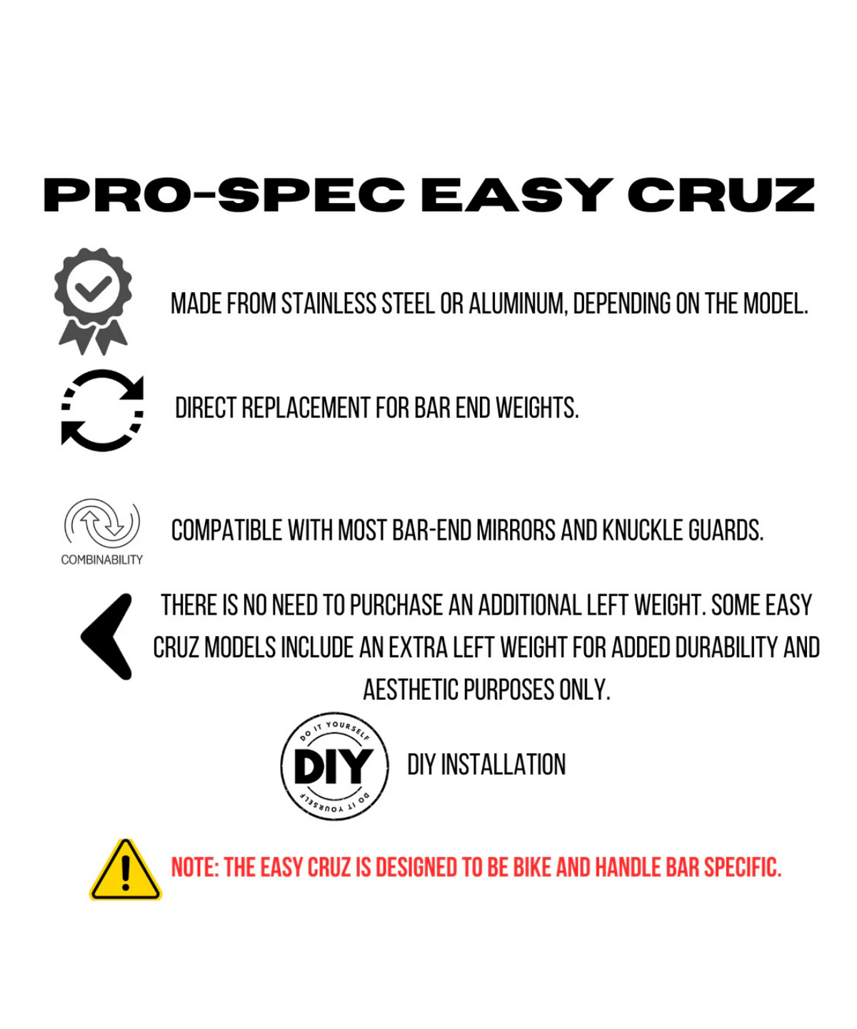 Pro-Spec Easy Cruz - ECZ 020 - Black - Pros-pec