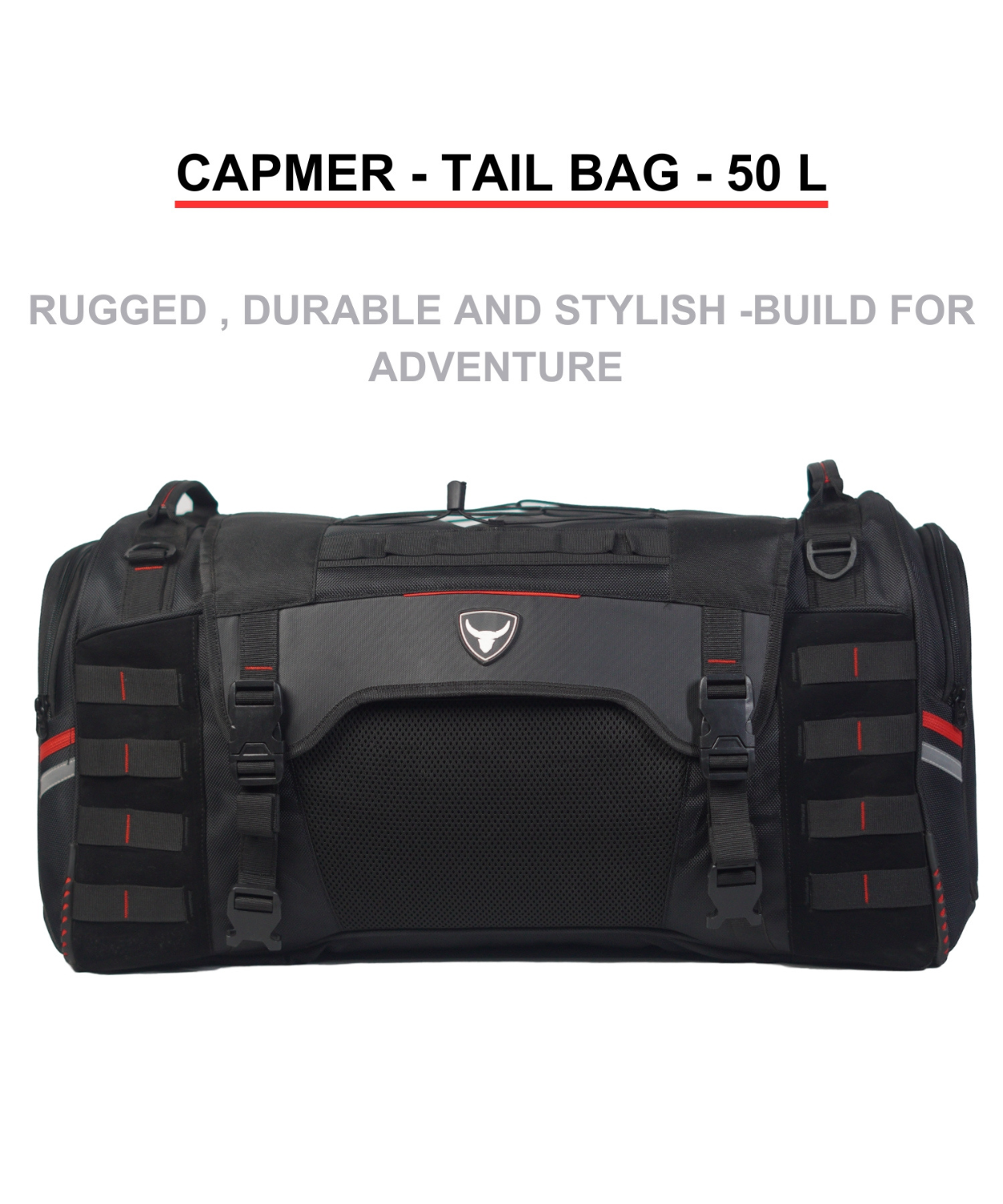 Bison ProGear Camper 50L Tail Bag - Black