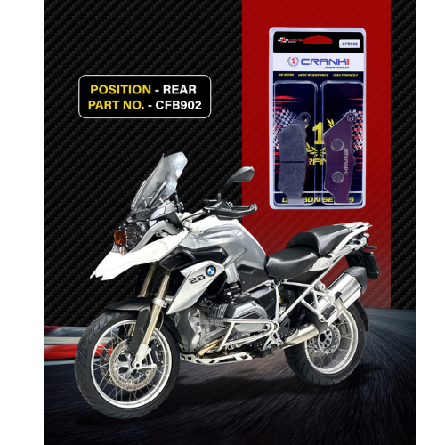 Crank1 Carbon Brake Pads for BMW R1200 GS LC (2017-2019)