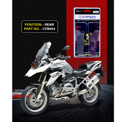 Crank1 Carbon Brake Pads for BMW R1200 GS LC (2017-2019)