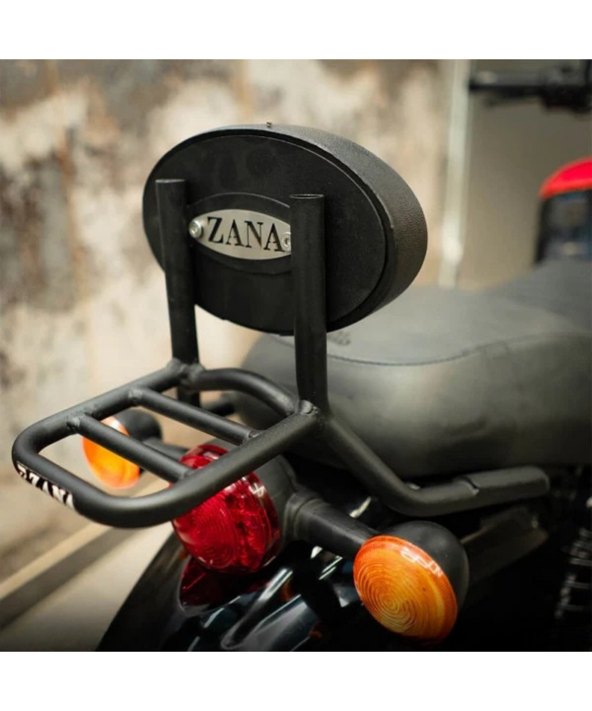 Zana Royal Enfield Hunter 350 Backrest with Parcel Shelf - ZI-8267 - Zana