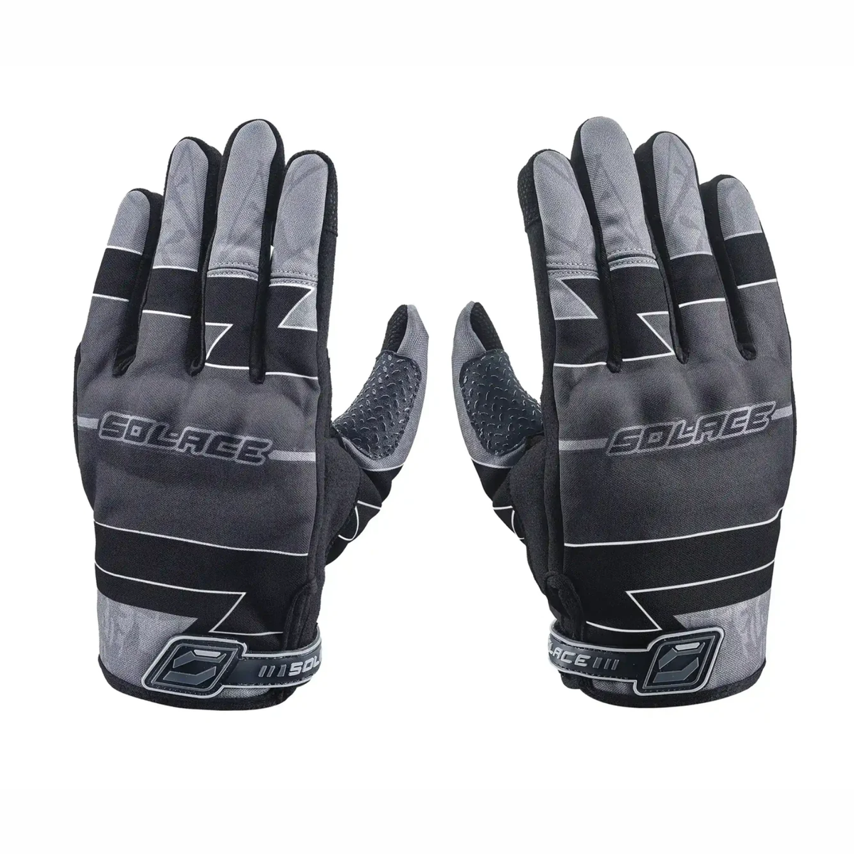 Solace Octane Off Road Gloves - Black Grey