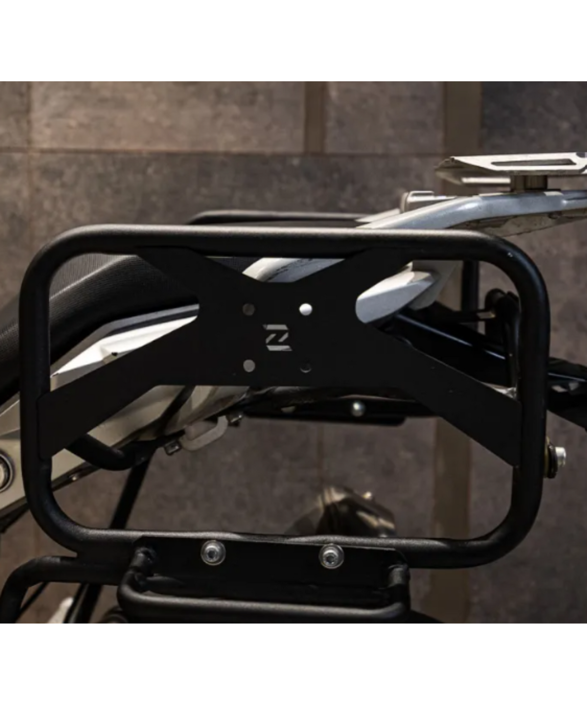 Zana BMW 310 GS Saddle Stay V-2 with Exhaust Sheild and Jerry Can Mount - ZI-8341 - Zana