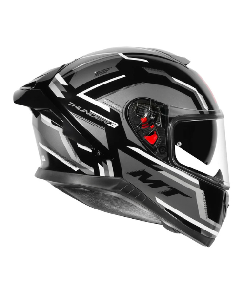 MT Thunder 3 SV Pro Blaze Helmet - Gloss Black Grey - MT Helmets