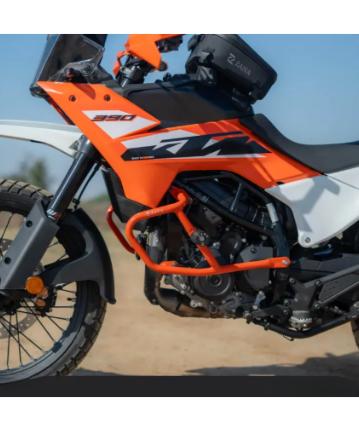 Zana Engine Guard Slider for KTM ADV 390 2025 - Orange - ZI-8556