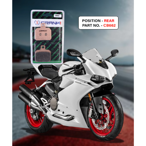 Crank1 Fully Sintered H2 Series Brake Pads for Ducati Panigale 959