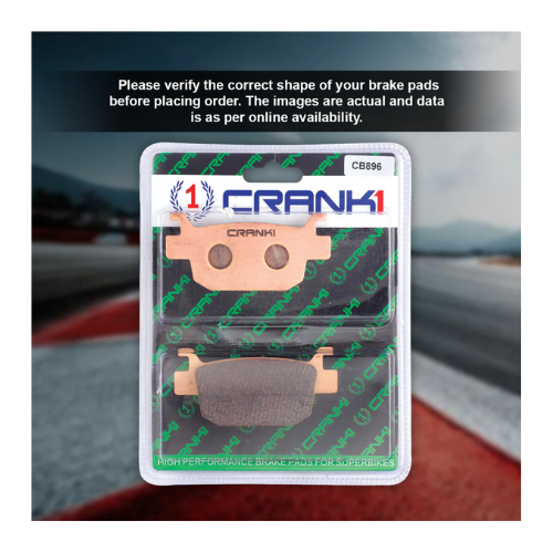 Crank1 Fully Sintered H2 Series Brake Pads for Benelli Imperiale 400 (2020 Onwards)
