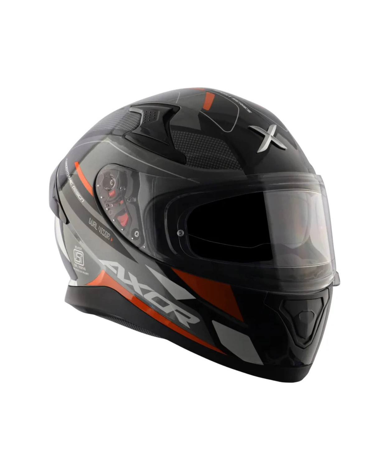 Buy Axor Apex Turbine Helmet Black Orange Grey – Bikester Global