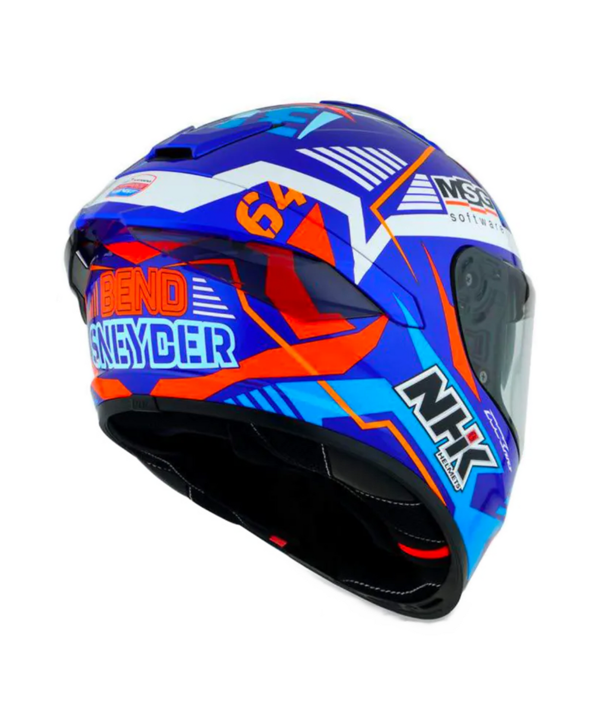 NHK K5R BO Bendsneyder #5 Helmet - Gloss Blue White - NHK