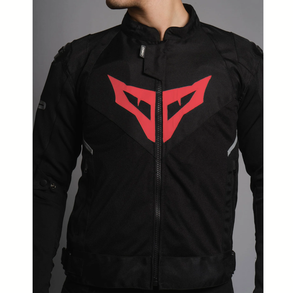 DSG GP X Riding Jacket - Black Red - DSG