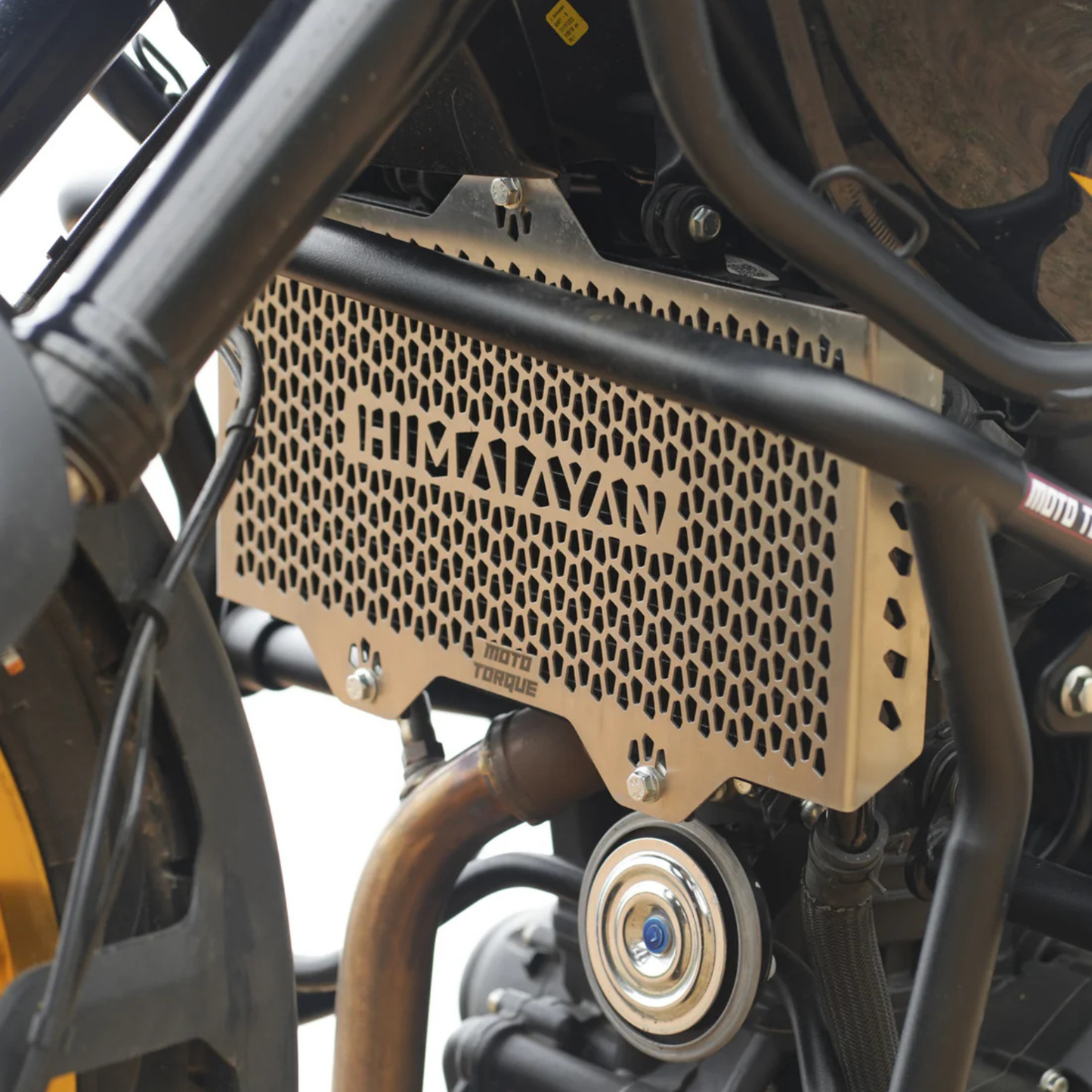 Moto Torque Royal Enfield Himalayan 450 Radiator Guard (SS) - Silver